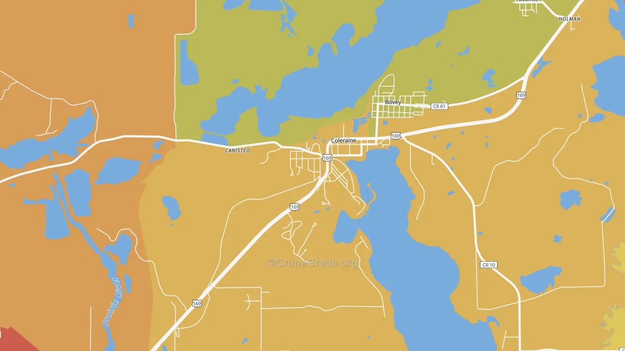 55722, MN Map of Theft Rates