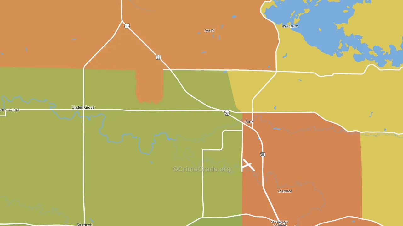 55723, MN Map of Theft Rates