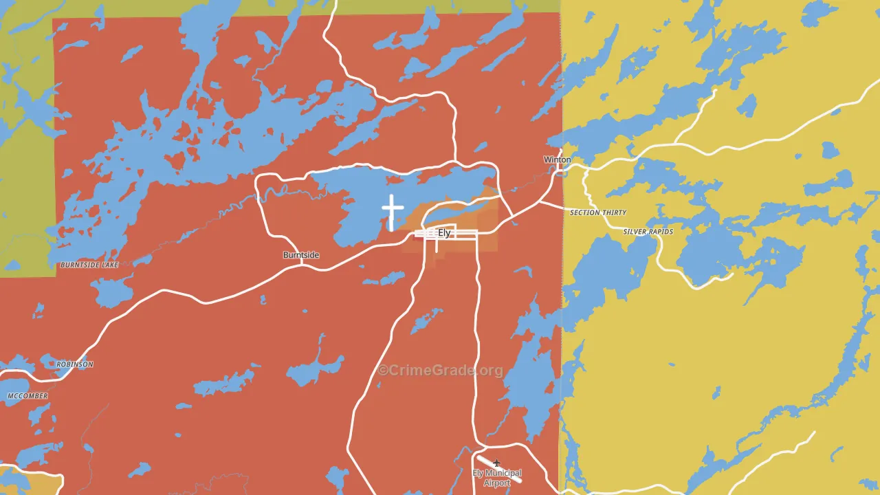 55731, MN Map of Theft Rates