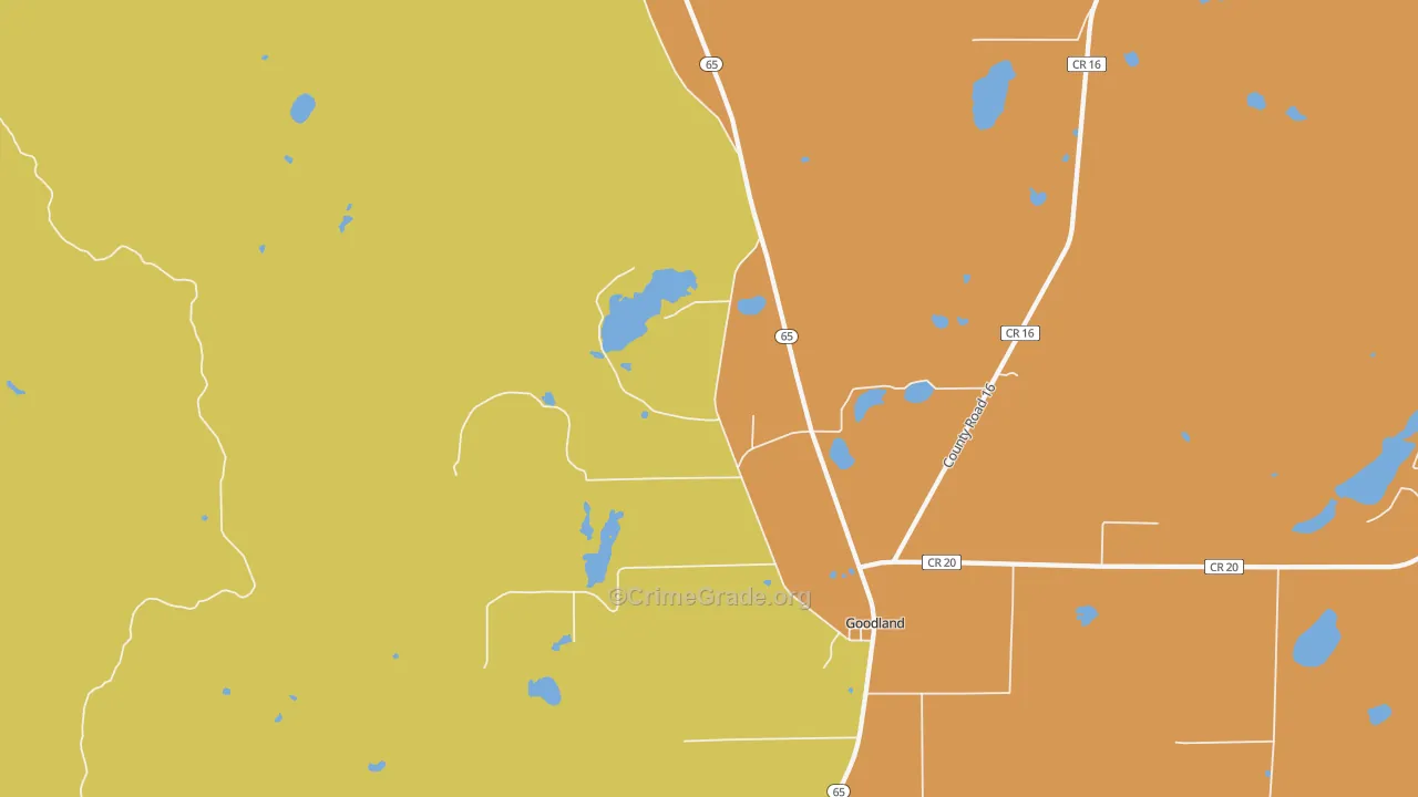 55742, MN Map of Theft Rates