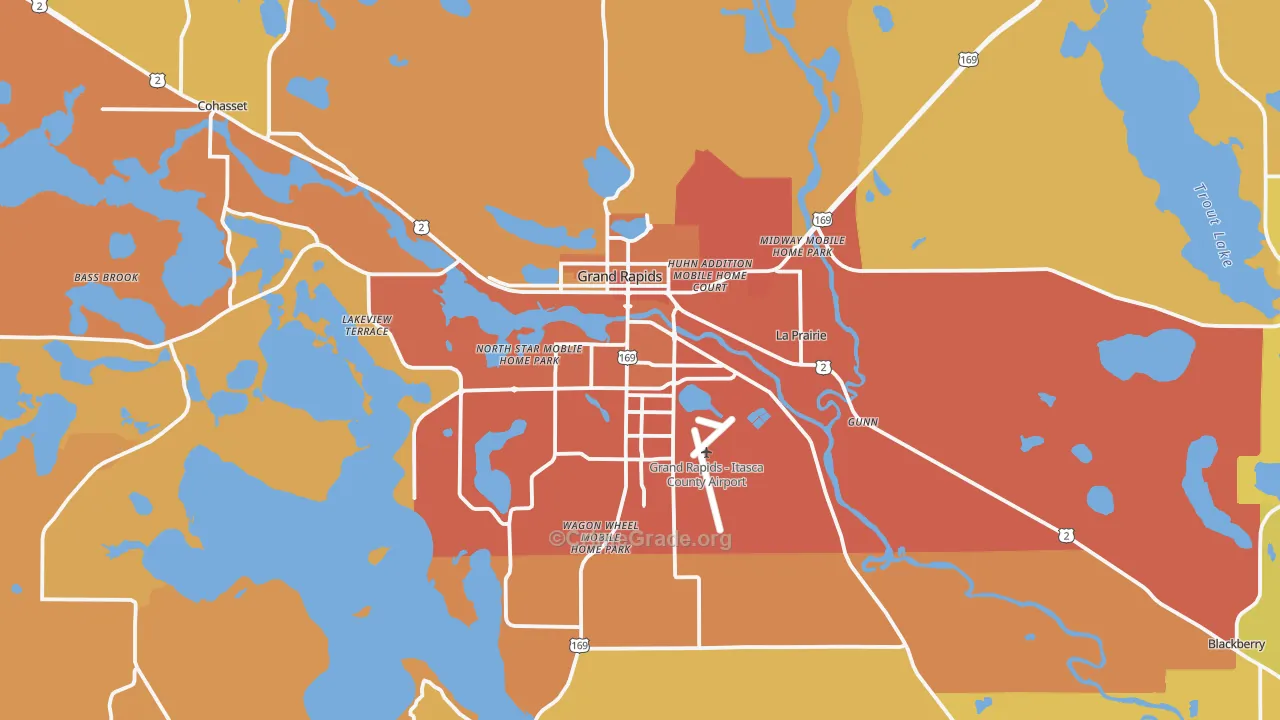 55744, MN Map of Theft Rates