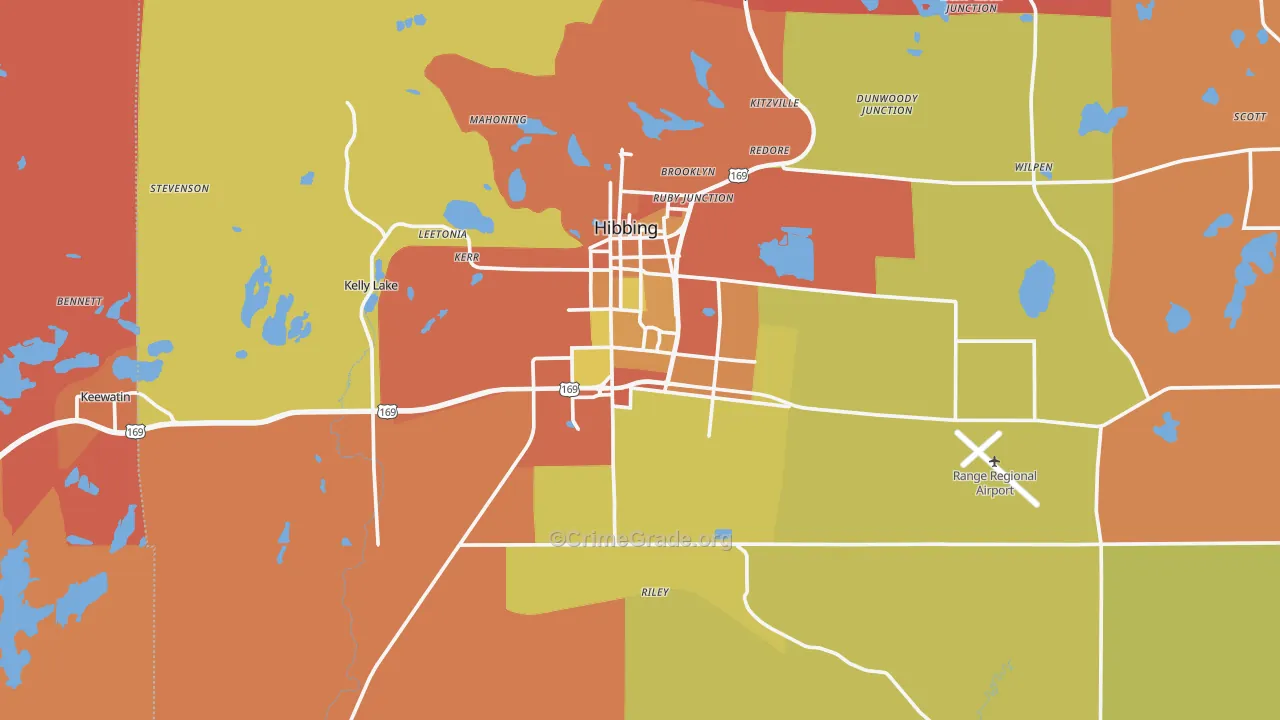 55746, MN Map of Theft Rates