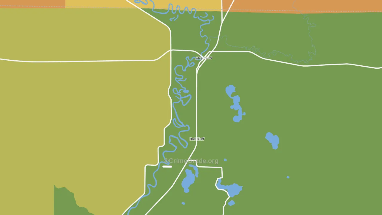55752, MN Map of Theft Rates
