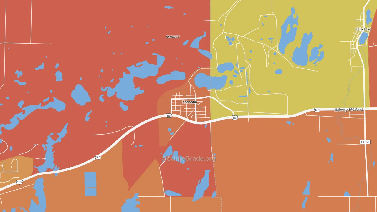 55753, MN Map of Theft Rates