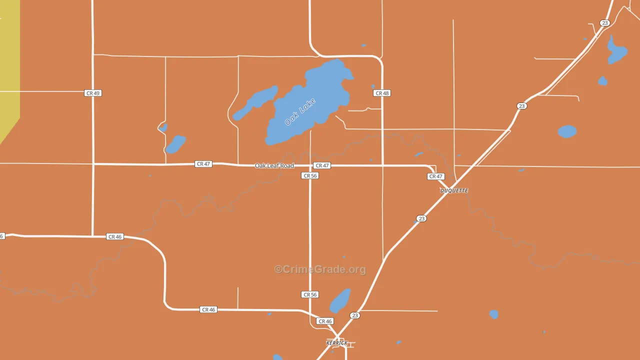 55756, MN Map of Theft Rates