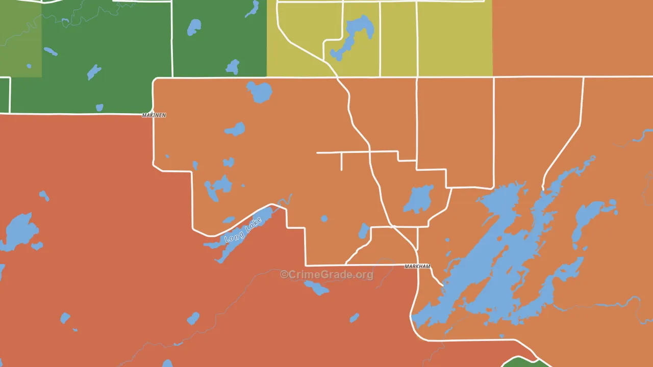 55763, MN Map of Theft Rates