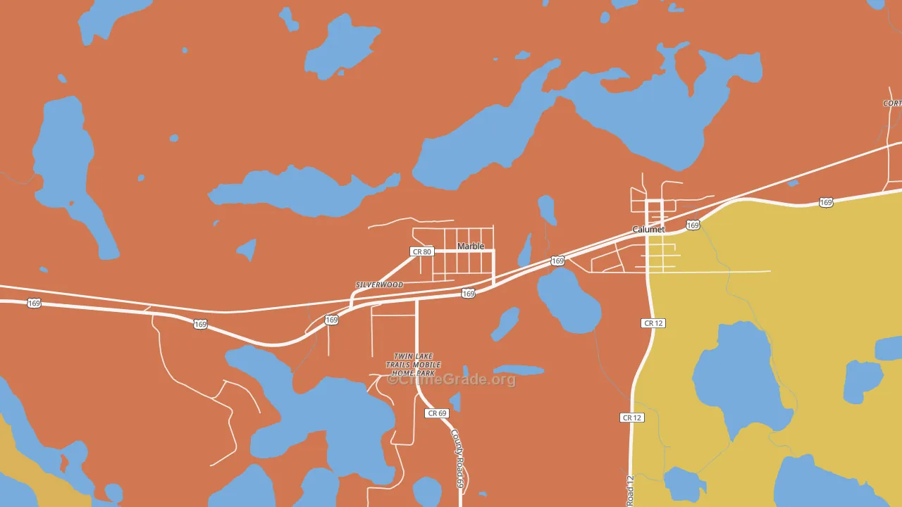 55764, MN Map of Theft Rates