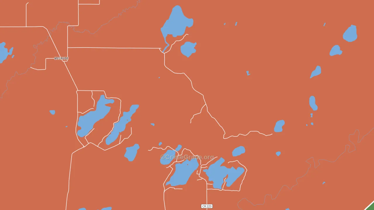 55766, MN Map of Theft Rates