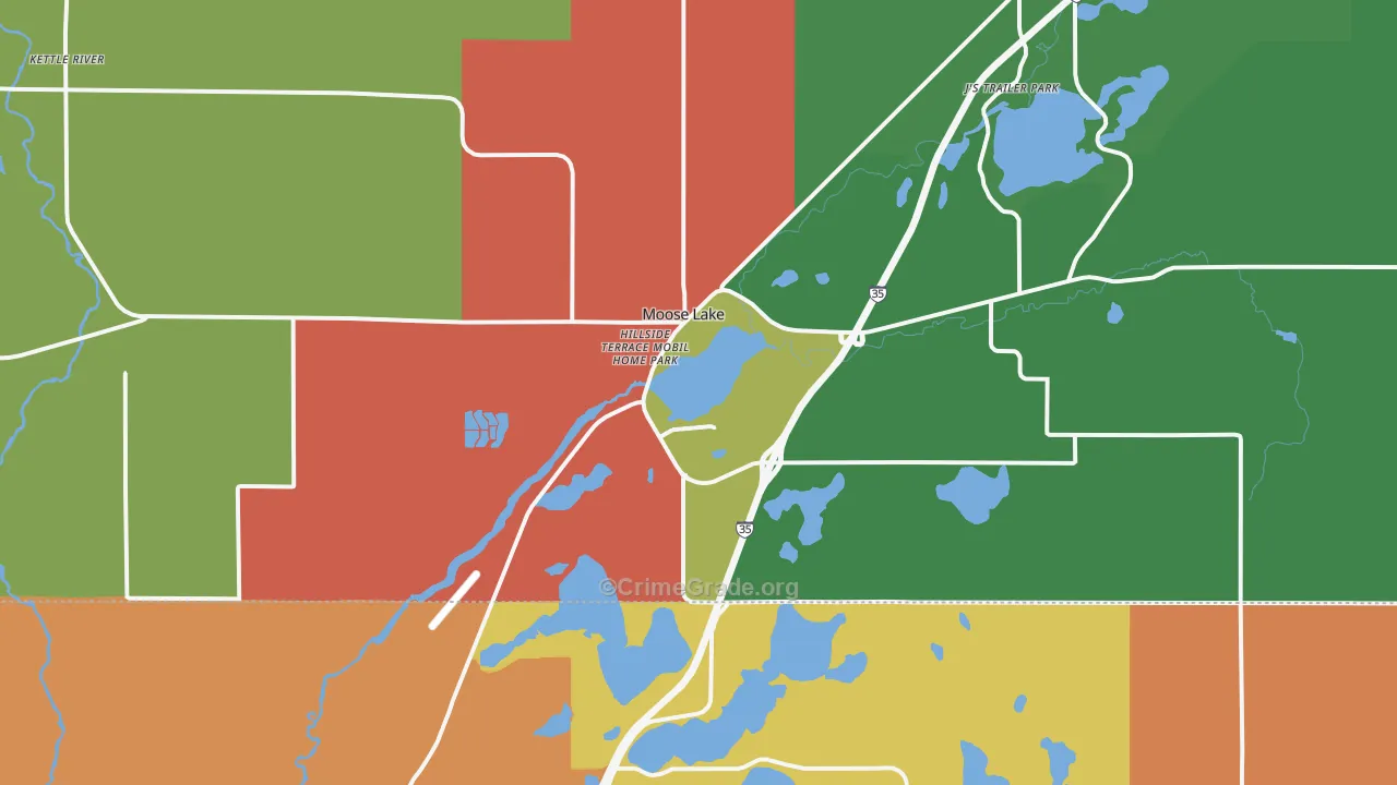 55767, MN Map of Theft Rates