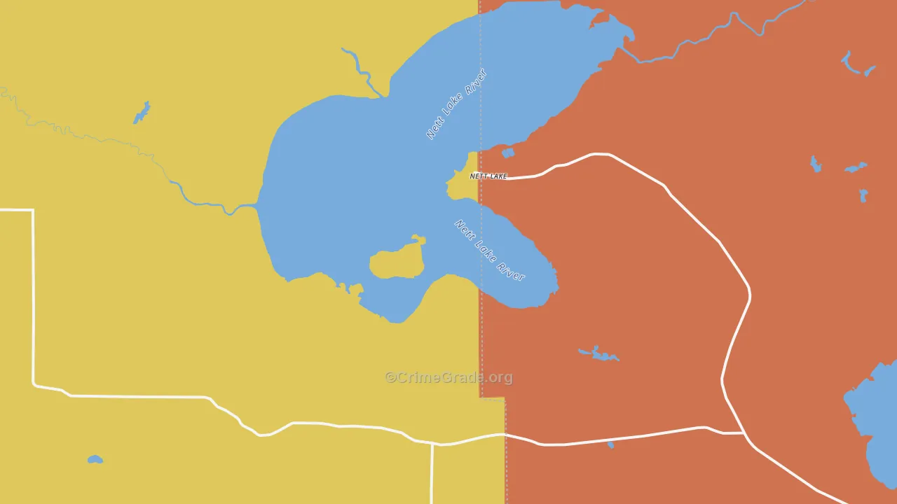 55772, MN Map of Theft Rates
