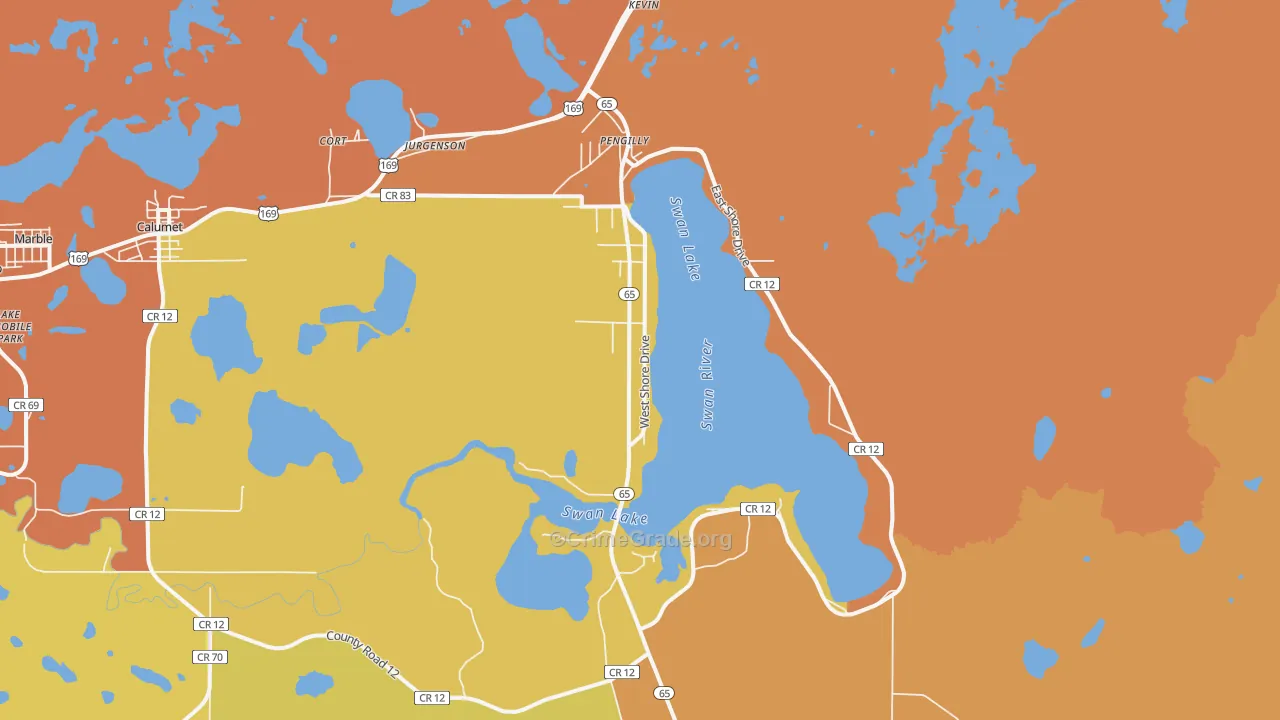 55775, MN Map of Theft Rates