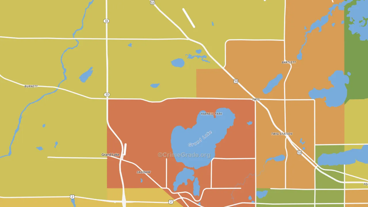 55779, MN Map of Theft Rates