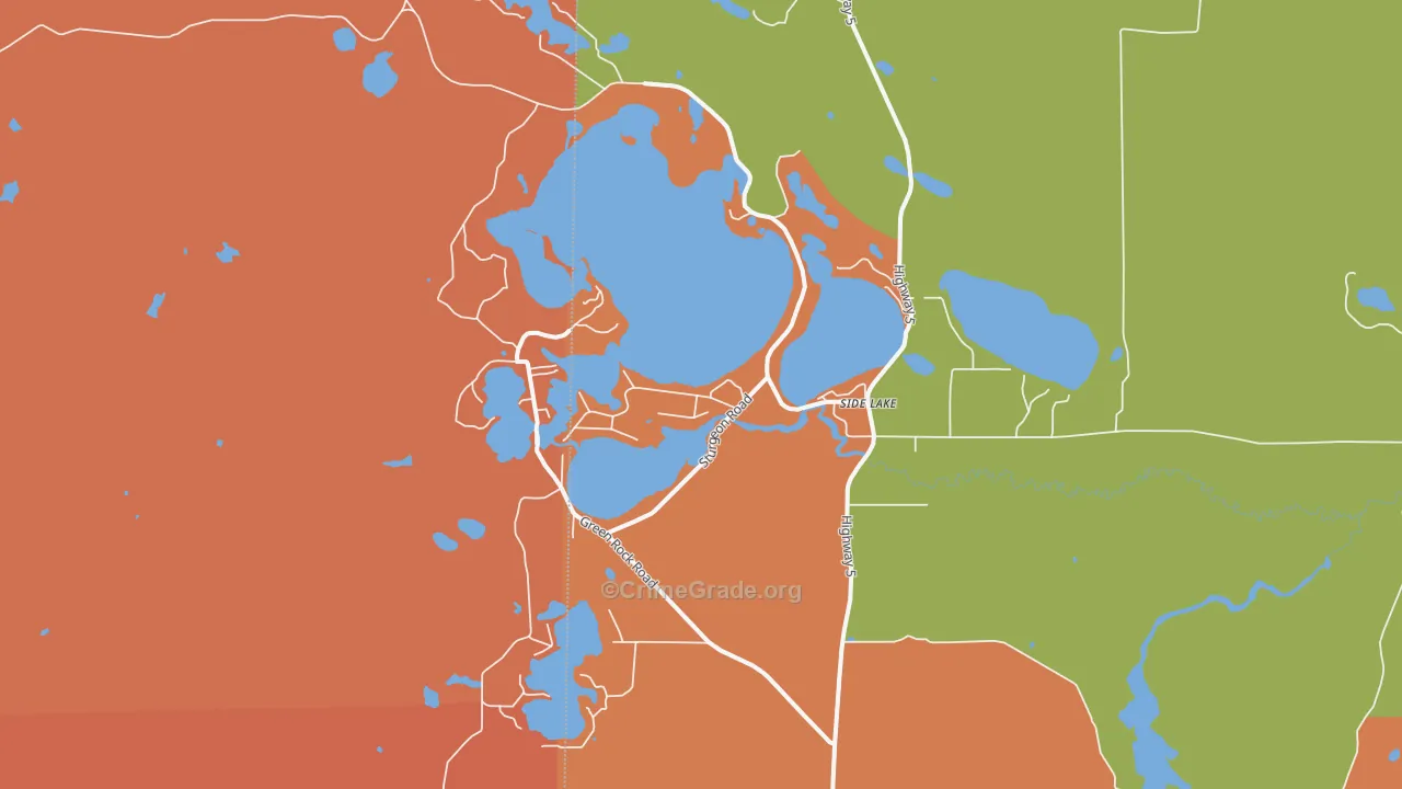 55781, MN Map of Theft Rates