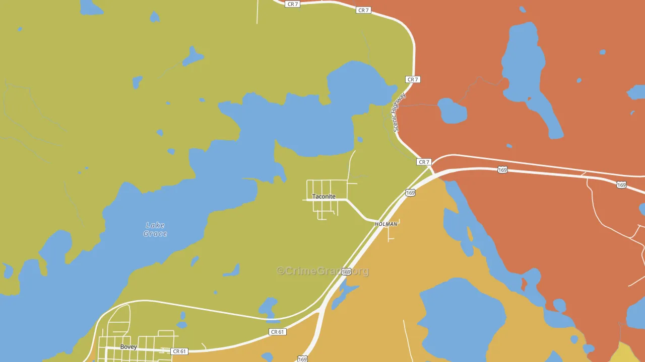 55786, MN Map of Theft Rates