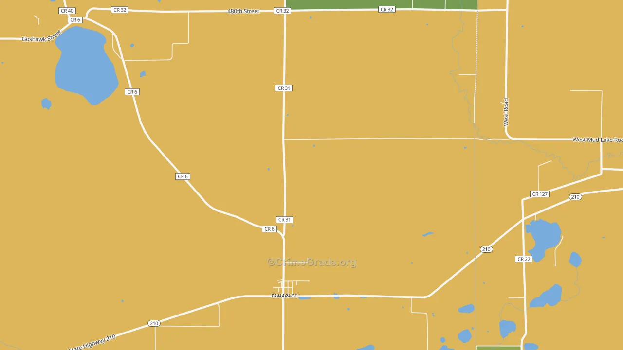 55787, MN Map of Theft Rates