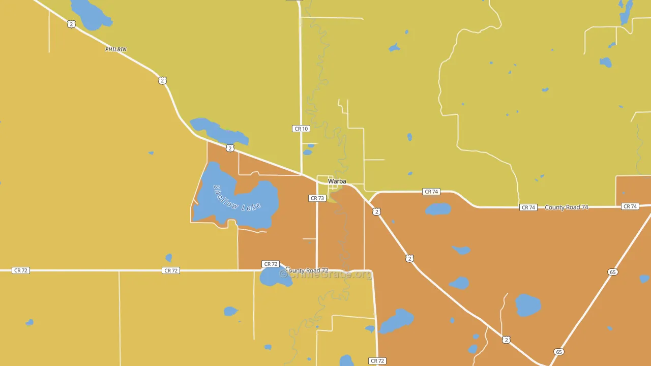 55793, MN Map of Theft Rates