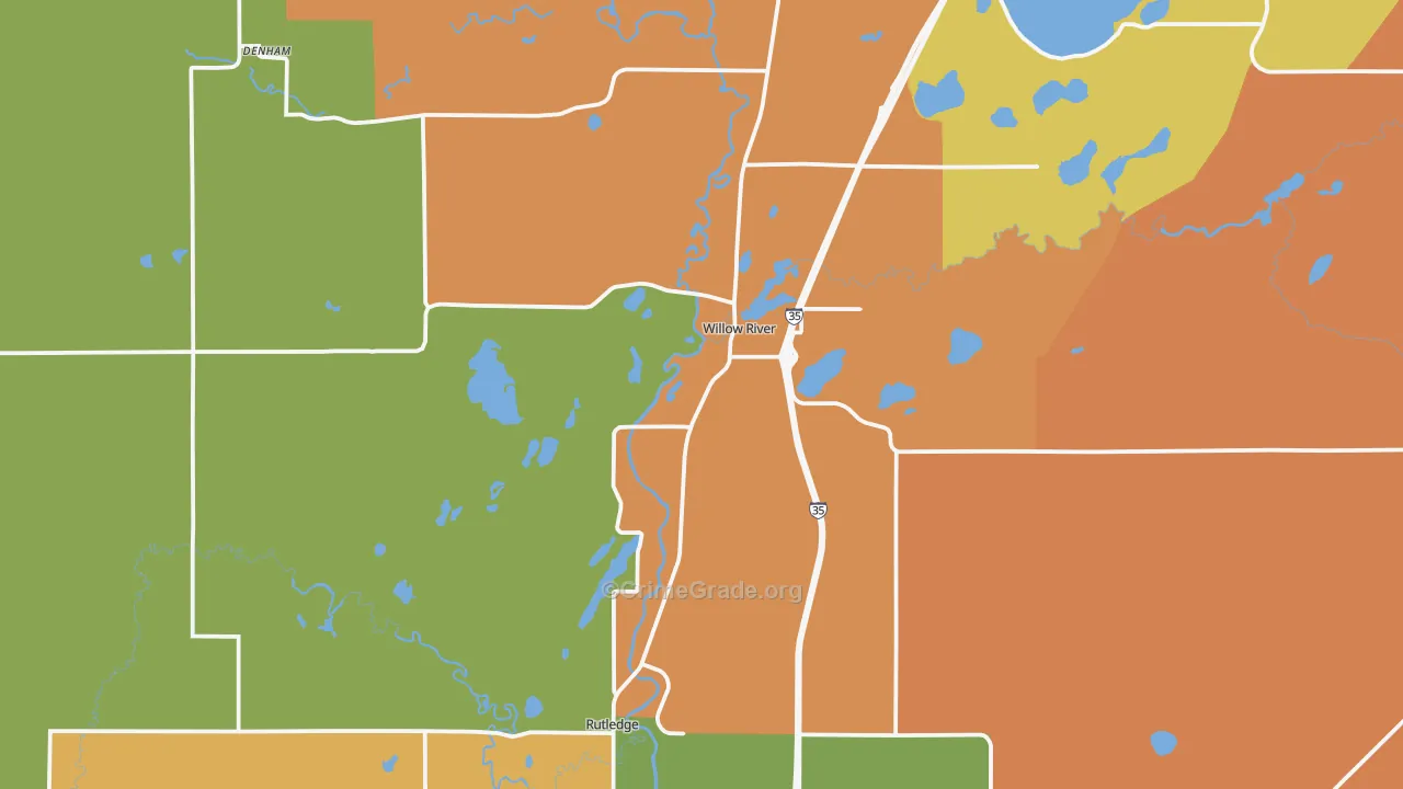 55795, MN Map of Theft Rates