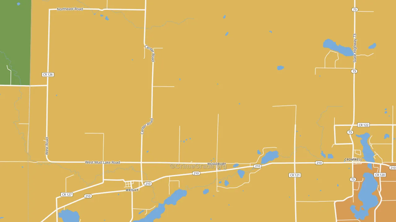 55798, MN Map of Theft Rates