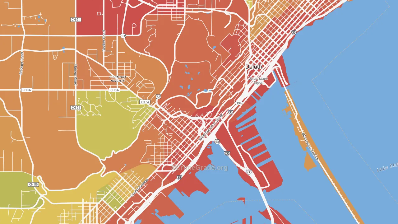 55806, MN Map of Theft Rates