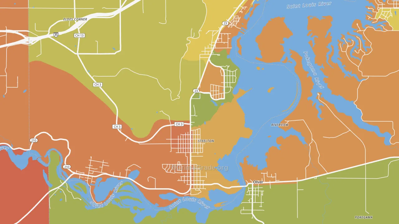 55808, MN Map of Theft Rates