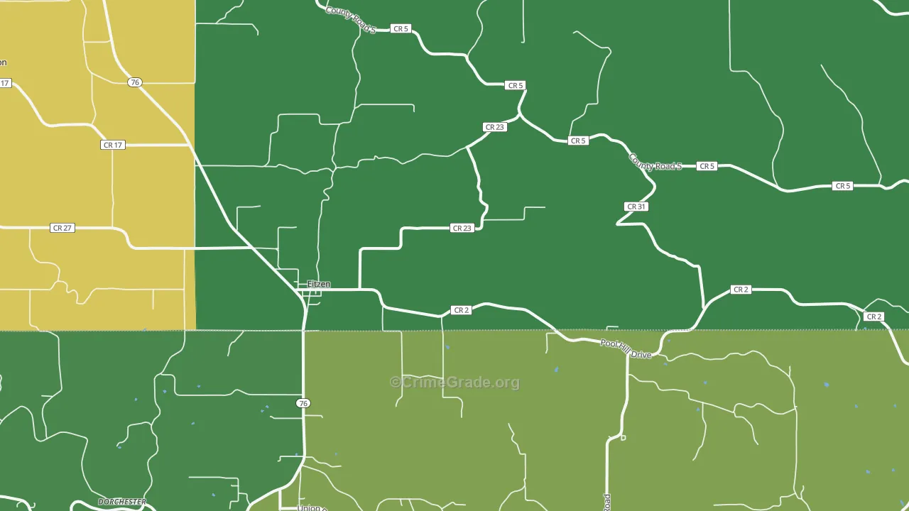 55931, MN Map of Theft Rates