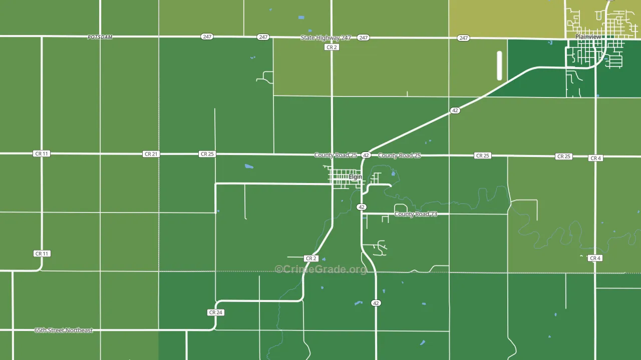55932, MN Map of Theft Rates