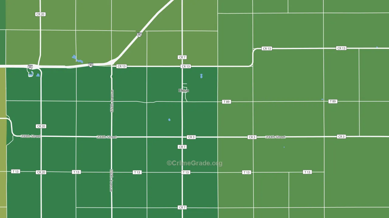 55933, MN Map of Theft Rates