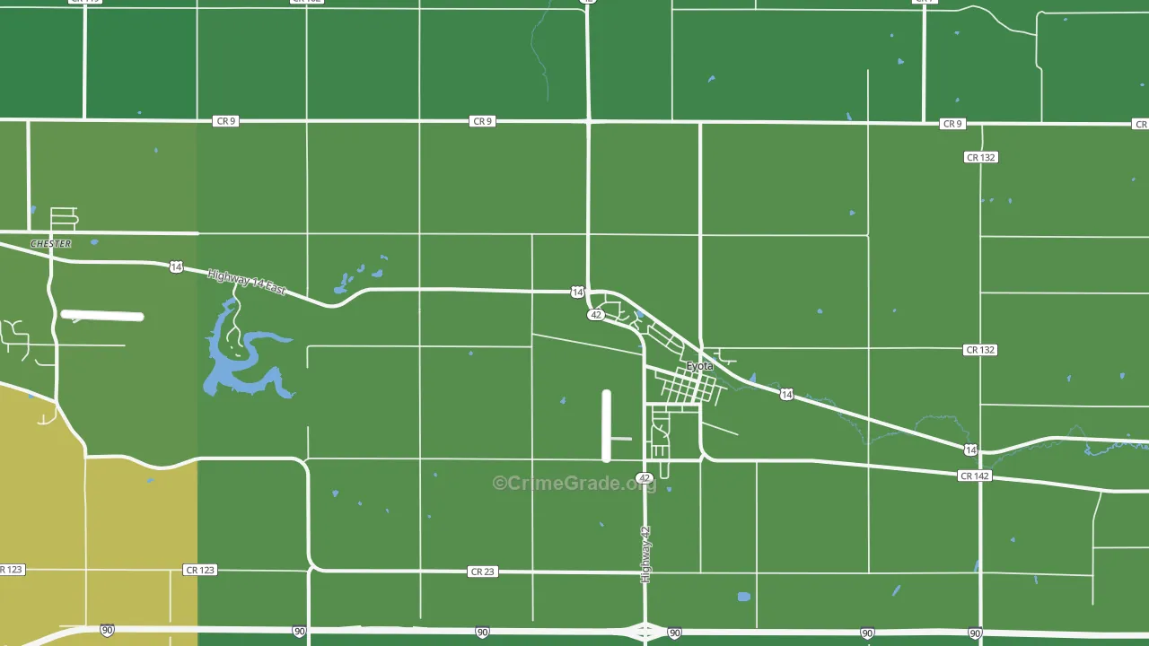 55934, MN Map of Theft Rates