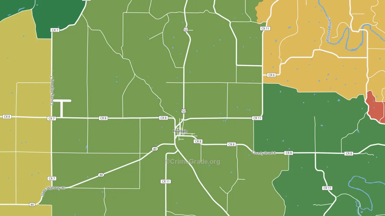 55935, MN Map of Theft Rates