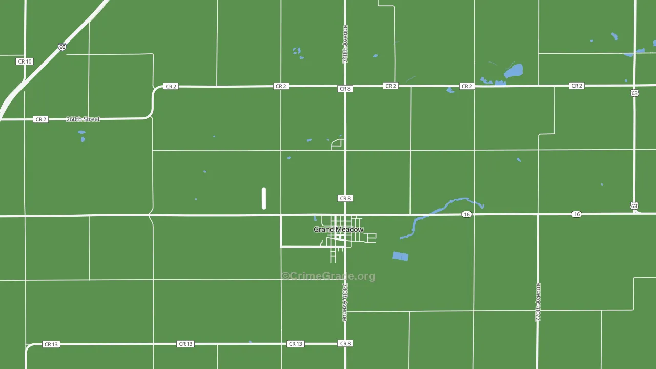 55936, MN Map of Theft Rates