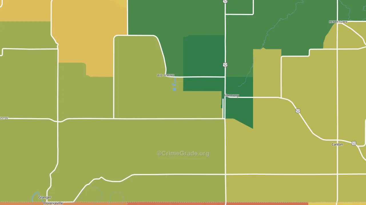 55939, MN Map of Theft Rates