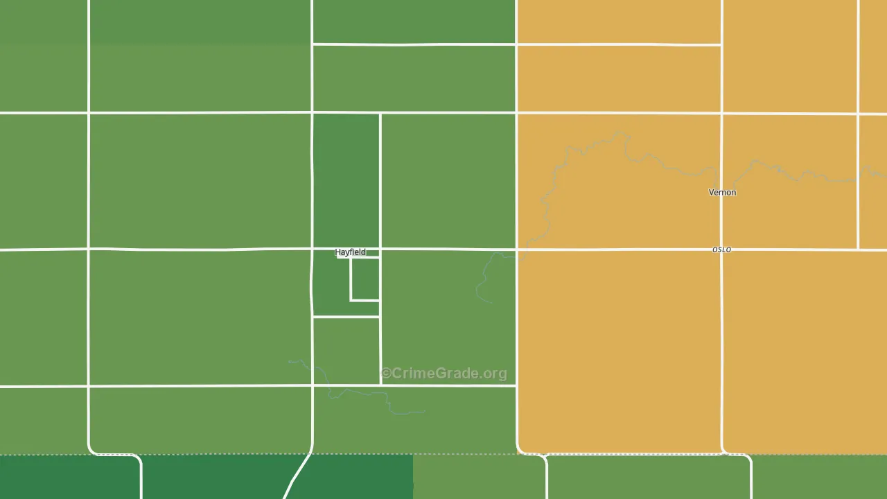 55940, MN Map of Theft Rates