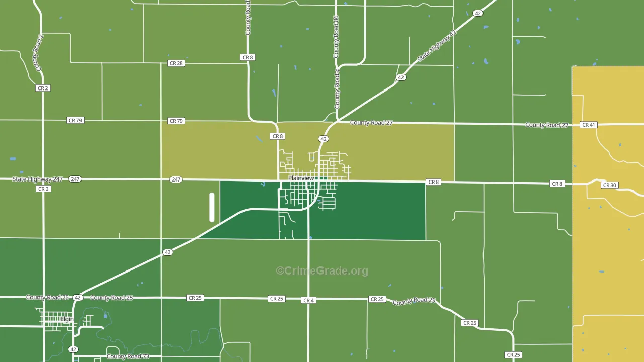 55964, MN Map of Theft Rates