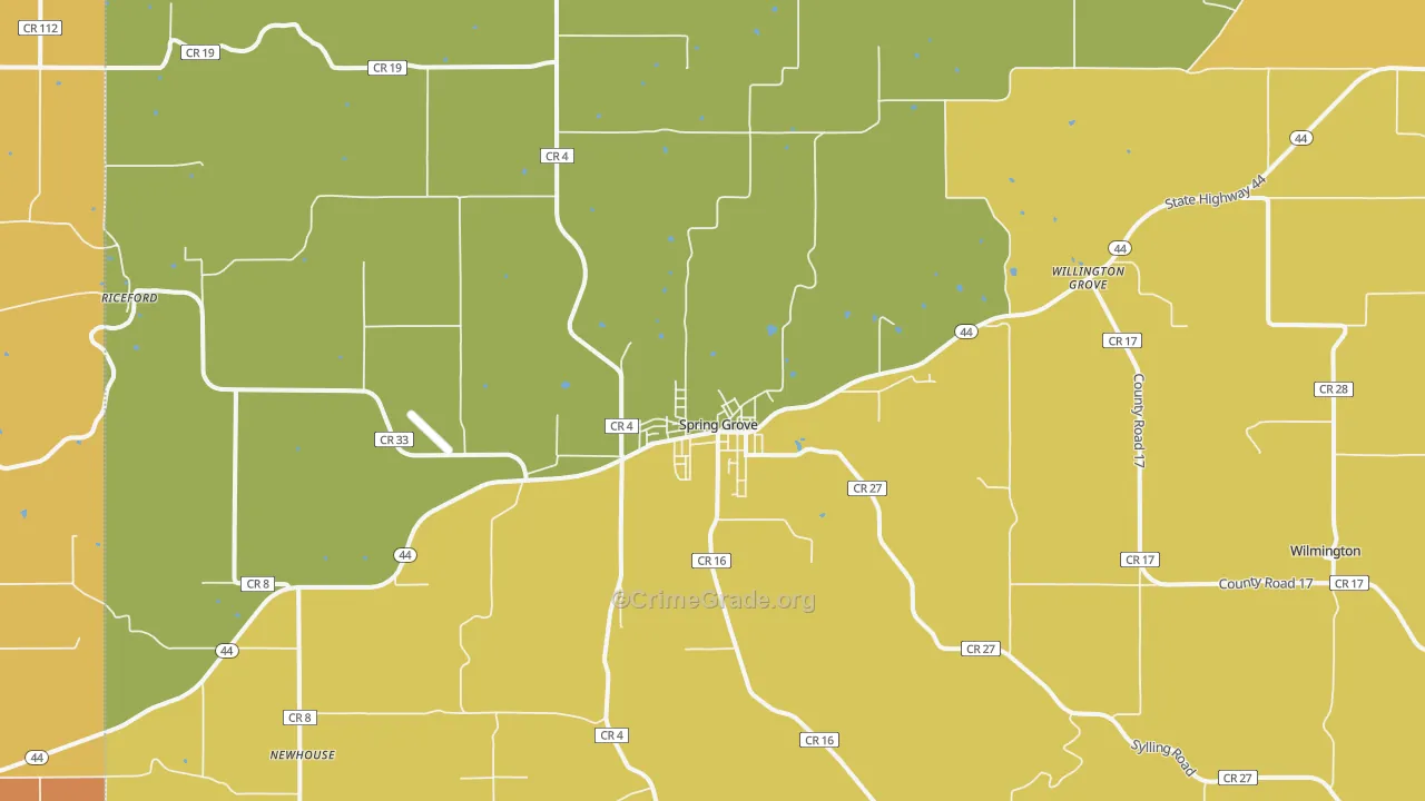 55974, MN Map of Theft Rates