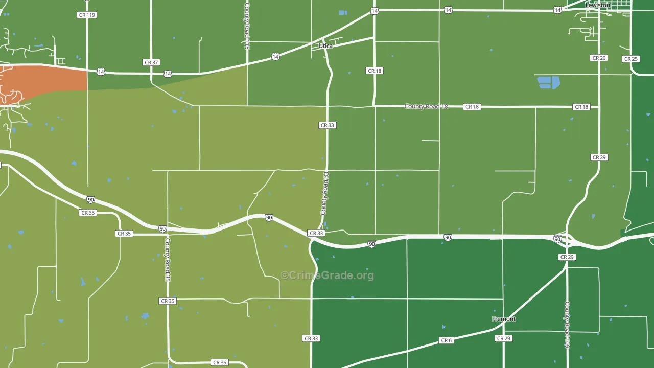 55979, MN Map of Theft Rates