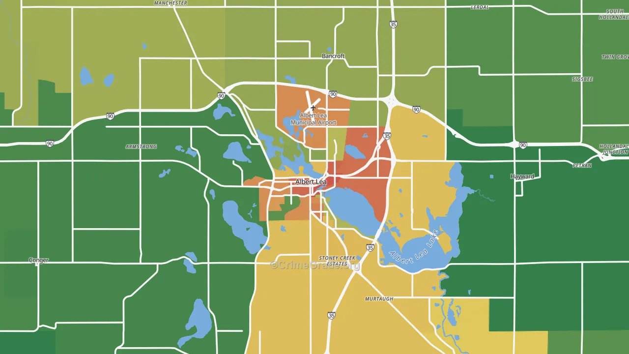 56007, MN Map of Theft Rates