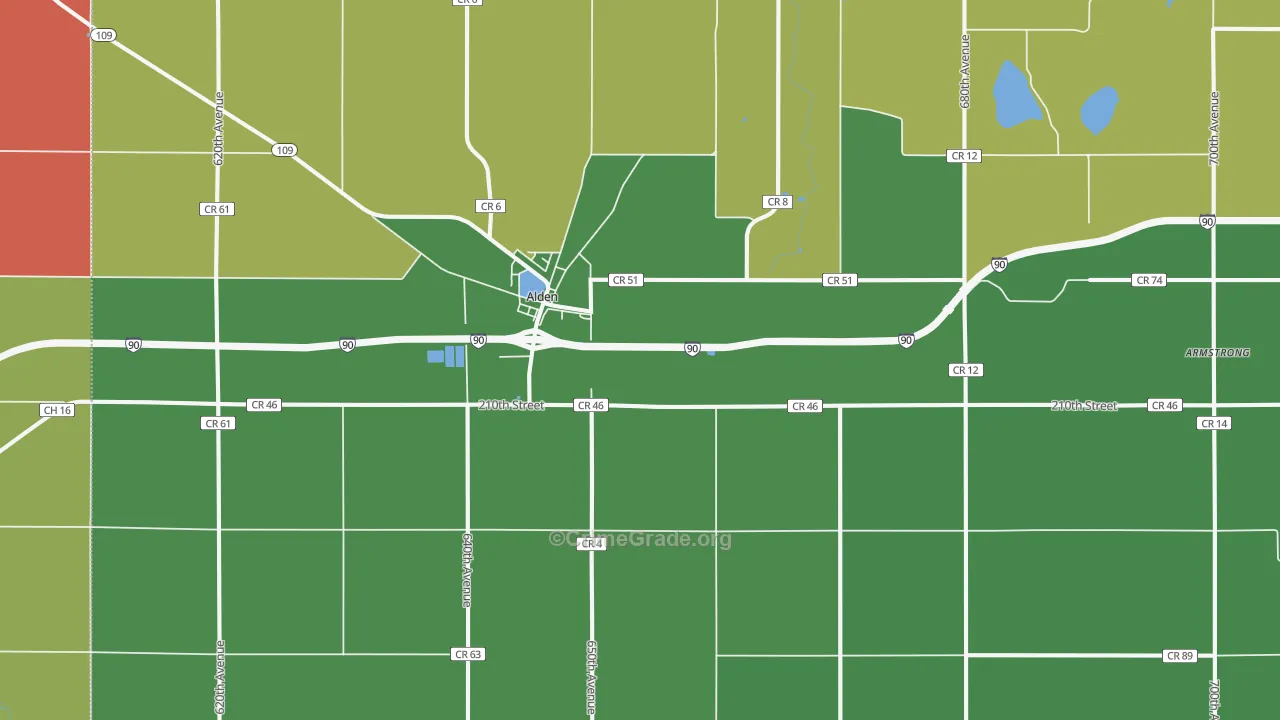 56009, MN Map of Theft Rates
