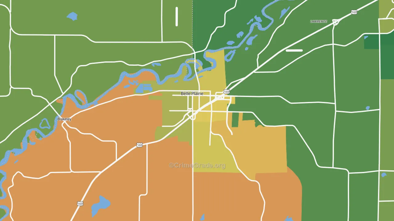 56011, MN Map of Theft Rates