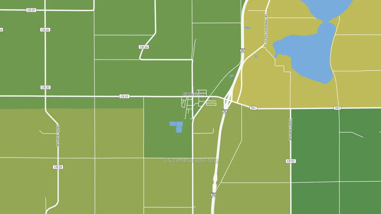 56016, MN Map of Theft Rates