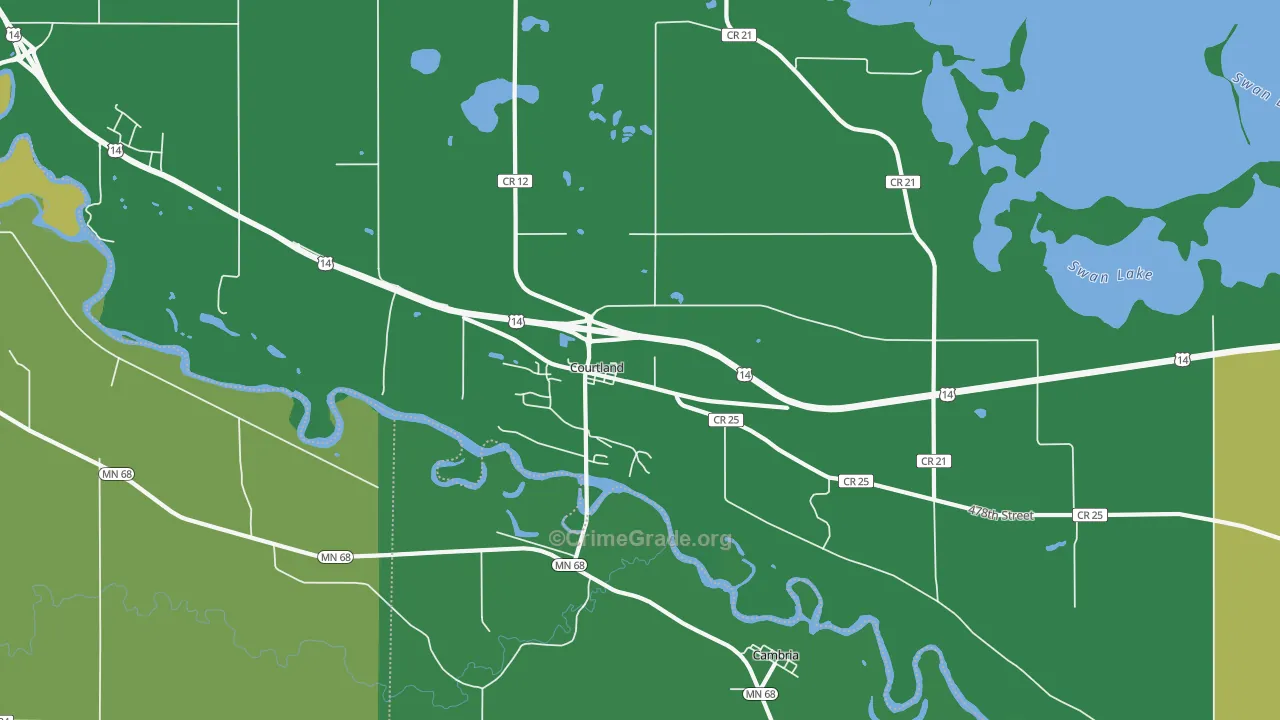 56021, MN Map of Theft Rates
