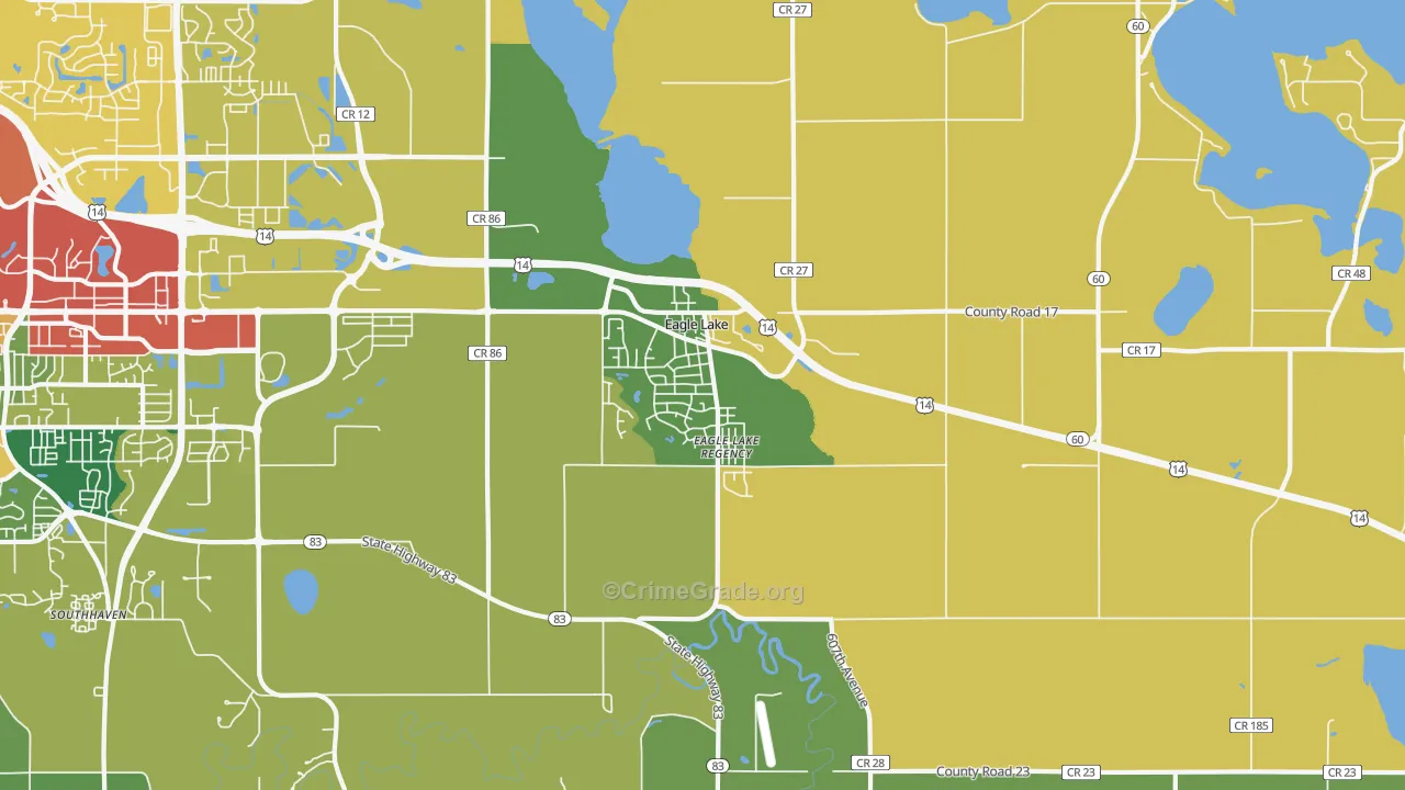 56024, MN Map of Theft Rates