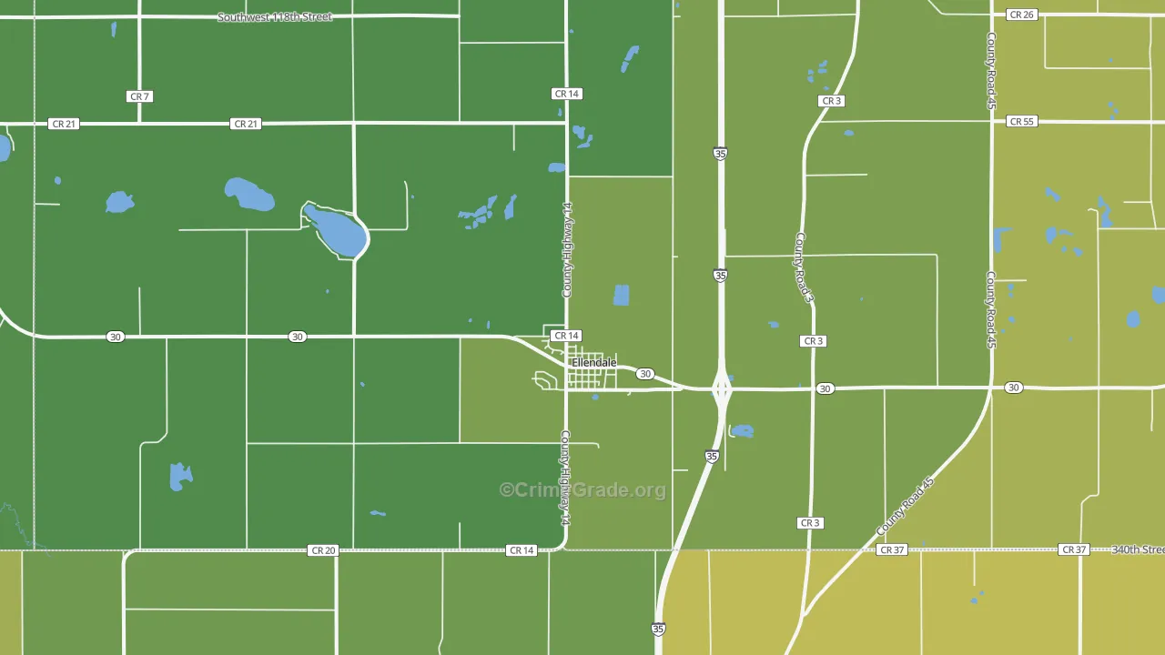 56026, MN Map of Theft Rates
