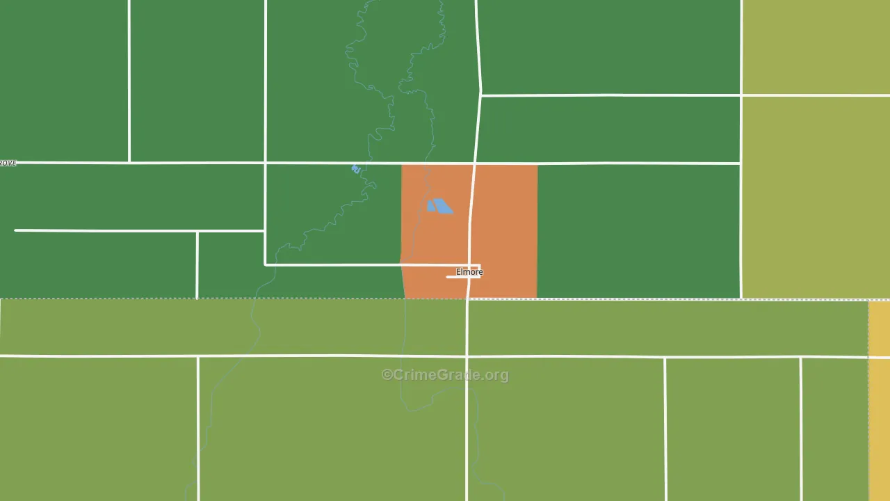 56027, MN Map of Theft Rates