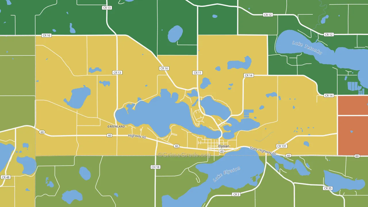 56028, MN Map of Theft Rates
