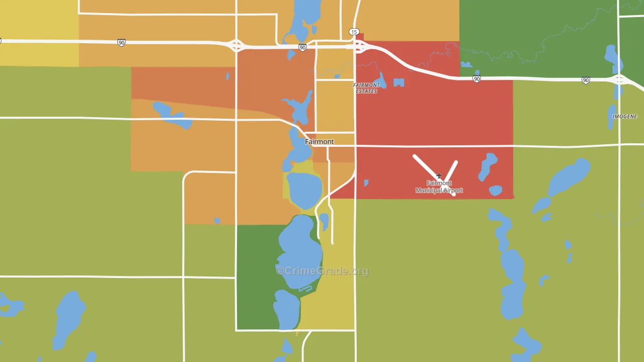 56031, MN Map of Theft Rates