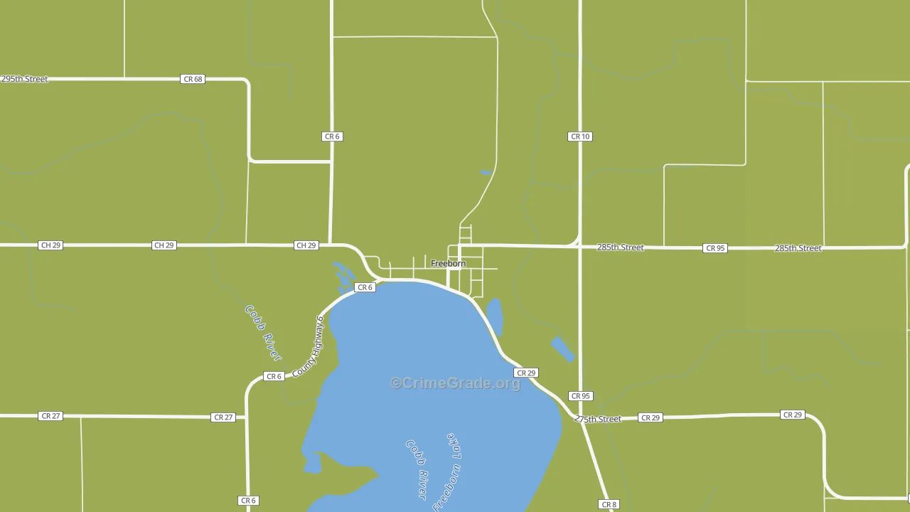 56032, MN Map of Theft Rates