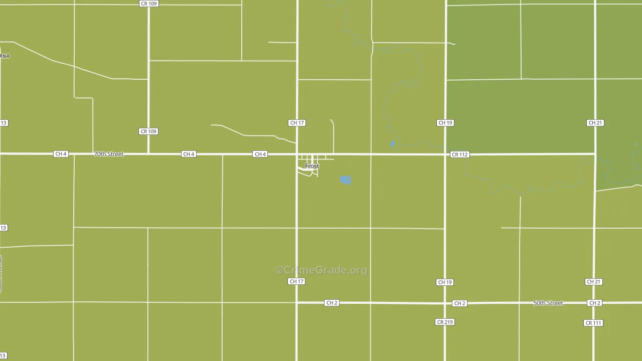 56033, MN Map of Theft Rates