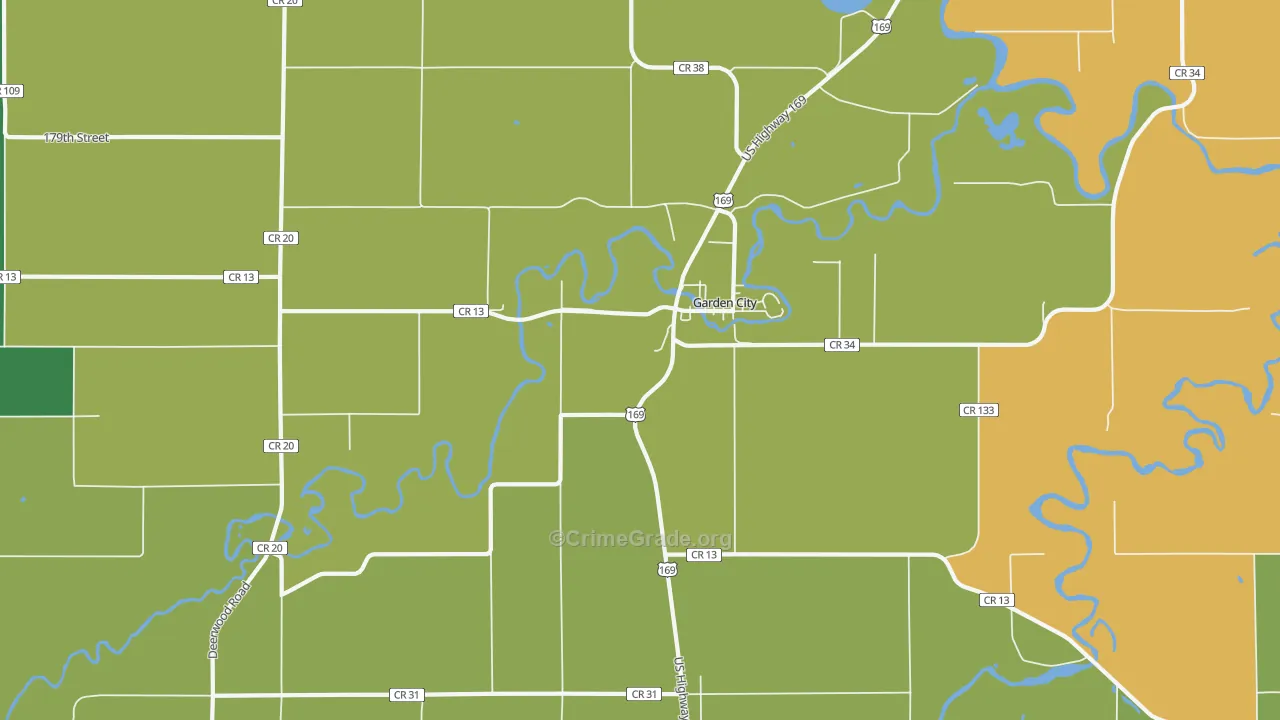 56034, MN Map of Theft Rates