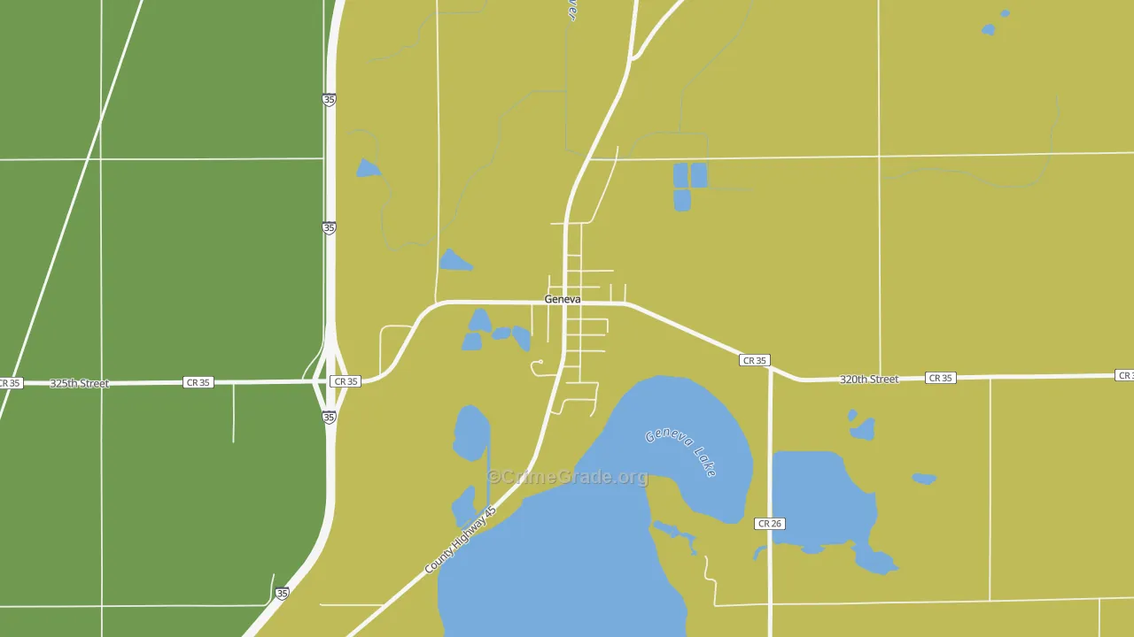 56035, MN Map of Theft Rates