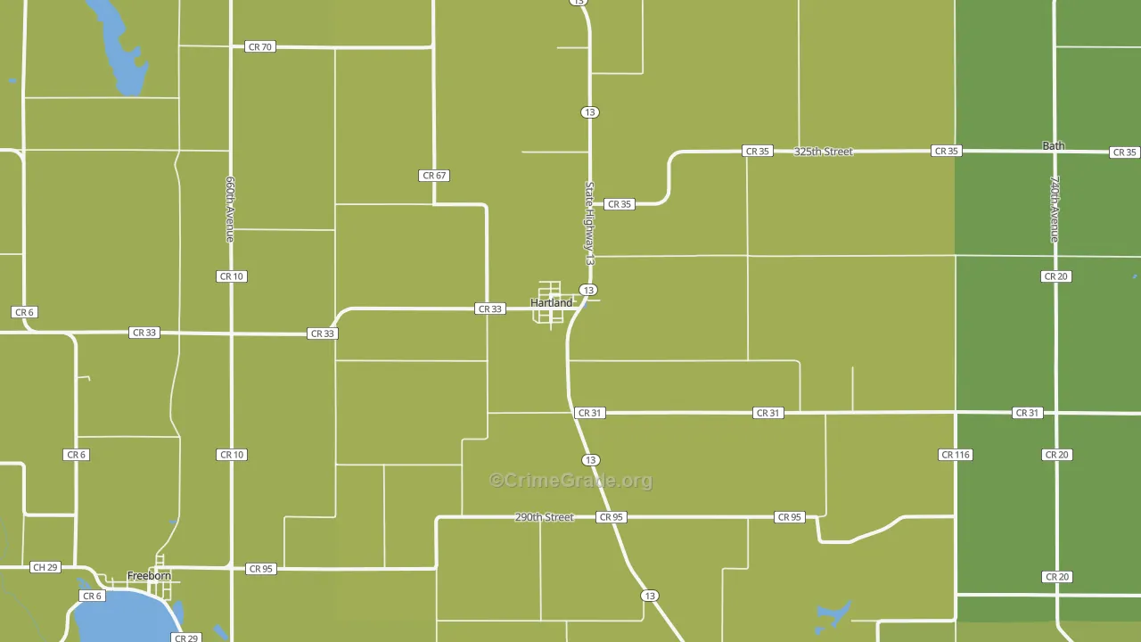 56042, MN Map of Theft Rates